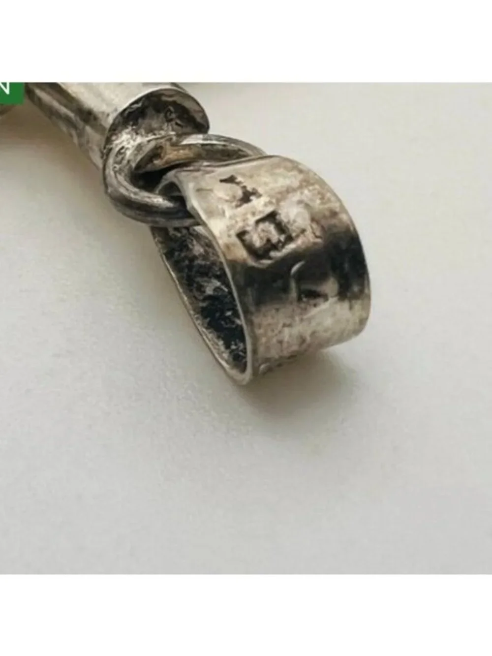 Sterling Silver Cross Pendant Necklace Mexico Starburst Stainless Steel Chain - Picture 7 of 10